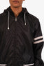 Gucci Black Nylon GG Zip-Up Jacket Size 54 Mens