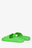 Balenciaga Neon Green Logo Pool Slides Size 8