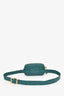 Miu Miu 'Laguna' Green Matelasse Mini Belt Bag
