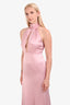 Lovers and Friends Pink Halter Sleeveless Gown Size S