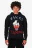 Gucci x Disney Black Donald Duck Print Hoodie Size M Mens