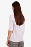 Pre-loved Chanel™ 2005 White Cotton Blend Short Sleeve Knit Top Size 44