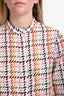 Adam Lippes Multicoloured Patterned Cotton Silk Button Down Shirt Size 6