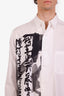 Yohji Yamamoto 20SS Ink Poem Button Down Shirt Size 2 Mens
