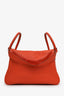 Hermès 2013 Orange Leather Lindy 30 Bag