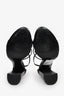 Bottega Veneta Black Intrecciato Leather Block Heels Size 37.5