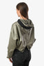 Rag & Bone Olive Green Randi Cropped Hooded Jacket Size XS