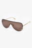 Versace Brown Lens Shield Sunglasses