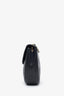 Pre-loved Chanel™ 1986-88 Black Quilted Lambskin CC Matelasse Half Moon Crossbody Bag
