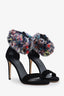 Stuart Weitzman Black Multicolour Mink Fur-Cuff 'Snowbiz' Heels Size 36.5
