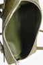 Loro Piana Green Ostrich Leather Extra Pocket L19 Top Handle