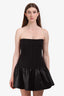Eliya The Label Black Corset Ruched Skirt 'Tylar' Mini Dress Size M