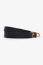 Hermès Black Leather Kelly Double Tour Bracelet GHW