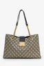 Gucci Beige/Black GG Supreme Monogram Bees Medium Padlock Tote