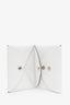 Hermès 2023 Blanc Swift Leather "Selle en Désordres" Calvi Duo Card Holder