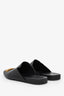 Balenciaga Black Smooth Leather BB Mules Size 40.5