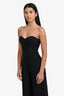 Amazuin Black Jersey Strapless Maxi Jumpsuit One Size