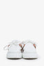 Christian Dior White/Nude Calfskin Dior-ID Platform Sneakers Size 36.5