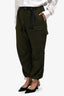 Yohji Yamamoto Olive Green Front Pockets Cargo Pants Size S