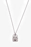Hermès 18K White Gold and Diamond Amulettes Constance Pendant Necklace