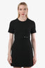 A.L.C. Black Belted Short Sleeve Mini Dress Size 6
