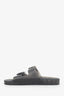 Balenciaga Grey Transparent Rubber 'Mallorca' Slides Size 39