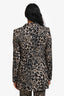 Smythe Green Camo Print Single Breasted Blazer Size 2