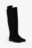 Stuart Weitzman Black Suede '5050' Over the Knee Boot Size 10