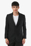 Gucci Black L'Aveugle Par Amour Kingsnake Embroidered Mohair-Wool Jacket Size 48 Mens