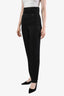 Pre-loved Chanel™ Black Silk High Rise Sheer Pants Size 36