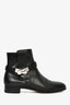 Hermès Black Leather 'Neo' Ankle Boots Size 38