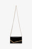 Jimmy Choo Black Patent Leather Emmie Crossbody Clutch