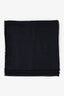 Christian Dior Black Wool Silk Large Scarf