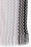 Missoni Black/White Chevron Printed Fringe Scarf
