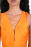 Frame Orange Silk Lace Front Dress Size S