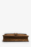 Gucci Brown Suede GG Debossed Large Dionysus Shoulder Bag