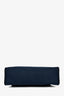 Hermès 2016 Navy Blue Canvas Leather Herbag 31