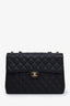 Pre-loved Chanel™ 2003-04 Black Caviar Quilted Jumbo Single Flap