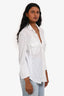 James Perse White Cotton Three-Quarter Sleeve Top Size 3
