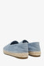 Pre-loved Chanel™ Blue Terry Cloth Interlocking CC Logo Espadrilles Size 37