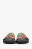 Gucci Beige/Pink Rubber GG Supreme Monogram Blooms Slide Sandals Size 35