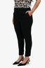 3.1 Phillip Lim Black Wool Cuffed Tapered Pants Size 10