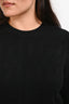 Hermès Black Wool H Crewneck Sweater Size 42