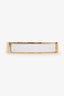 Hermès Gold Toned/White Enamel Clic H Bangle