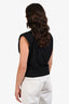 Reformation Black Shoulder Padded Sleeveless Top Size M