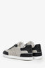 Hermès Black Leather Canvas H Sneakers Size 37