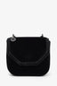 Stella McCartney Black Velvet Mini Falabella Box Shoulder Bag