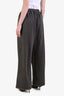 Acne Studios Washed Grey Cotton Wide Leg Sweatpants Size XS