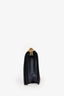 Pre-loved Chanel™ 2013-14 Navy Embossed Lambskin Medium Cube Boy Shoulder Bag