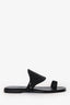 Hermès Black Leather Hera Sandals Size 36
